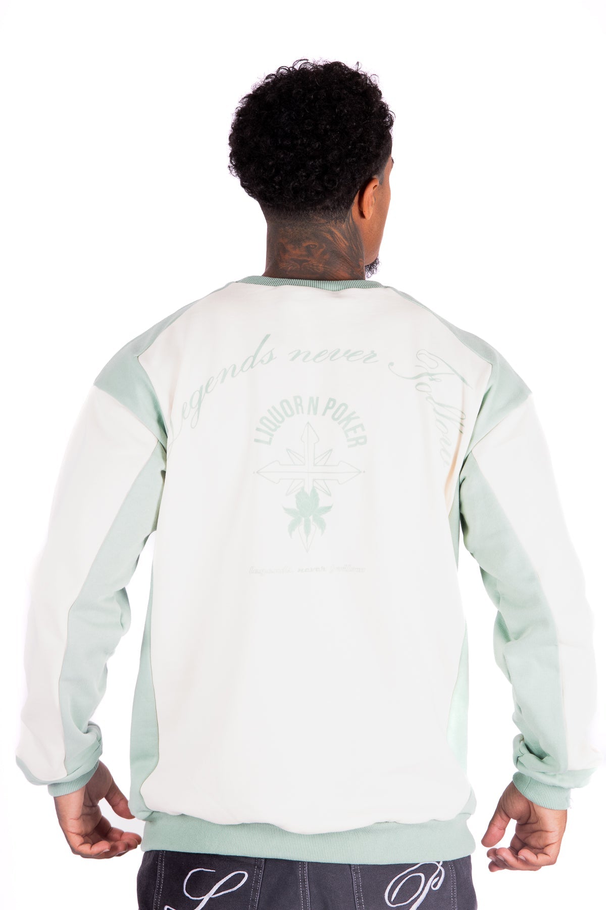 Ecru & Mint ''Legends'' Sweater - Liquor n Poker