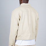 Ecru Oversized Trucker Denim Jacket - Liquor n Poker