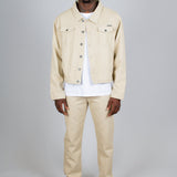 Ecru Oversized Trucker Denim Jacket - Liquor n Poker