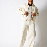 Ecru Seam Detail Baggy Jeans - Liquor n Poker