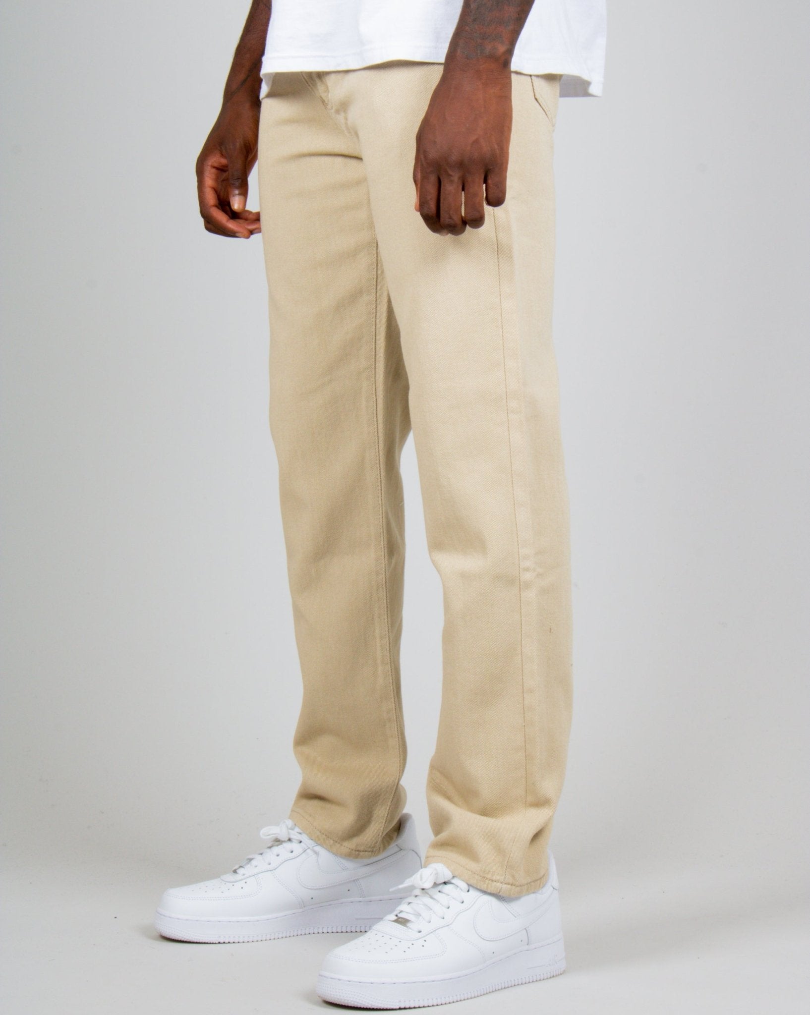 Ecru Straight Leg Jeans - Liquor n Poker