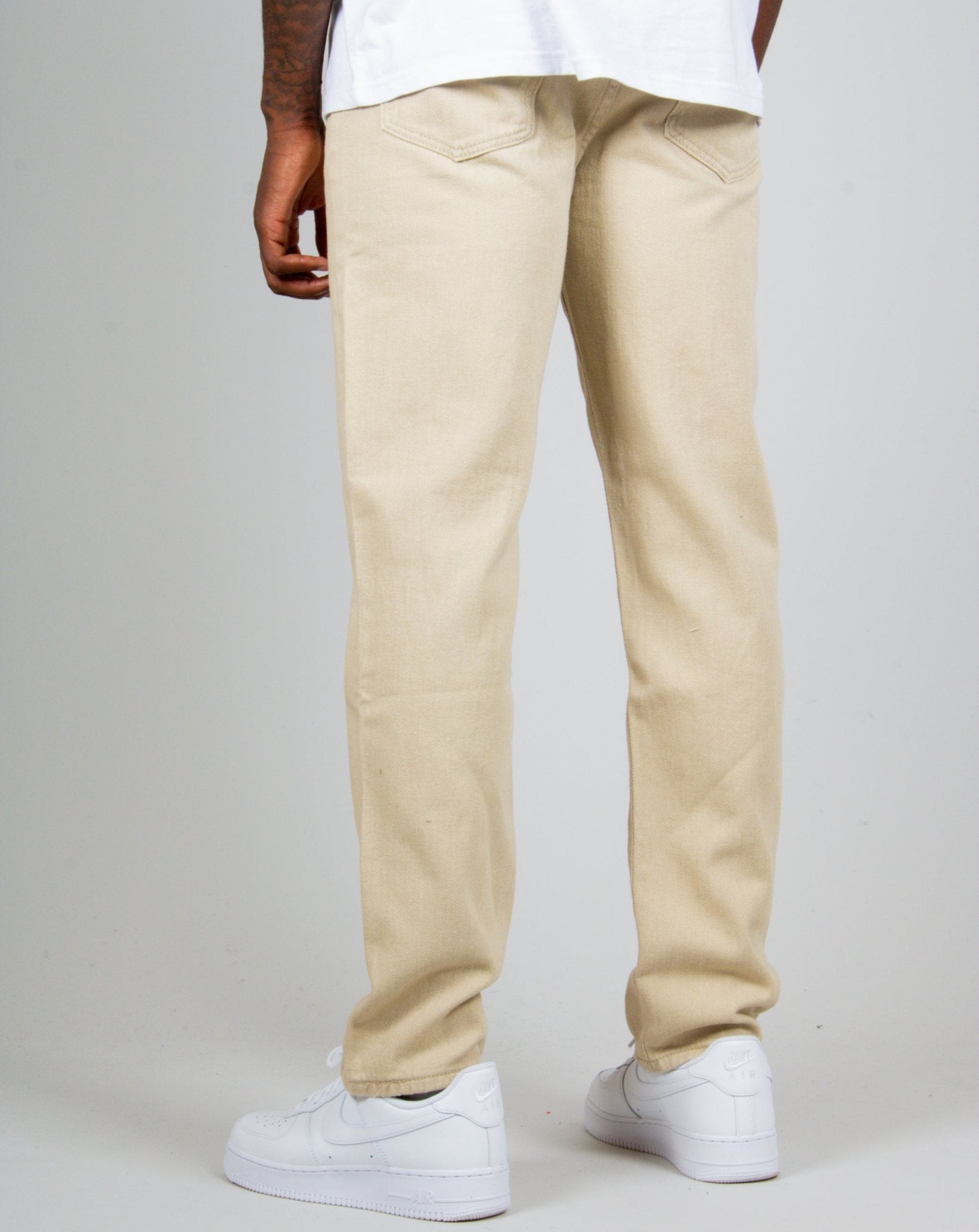 Ecru Straight Leg Jeans - Liquor n Poker