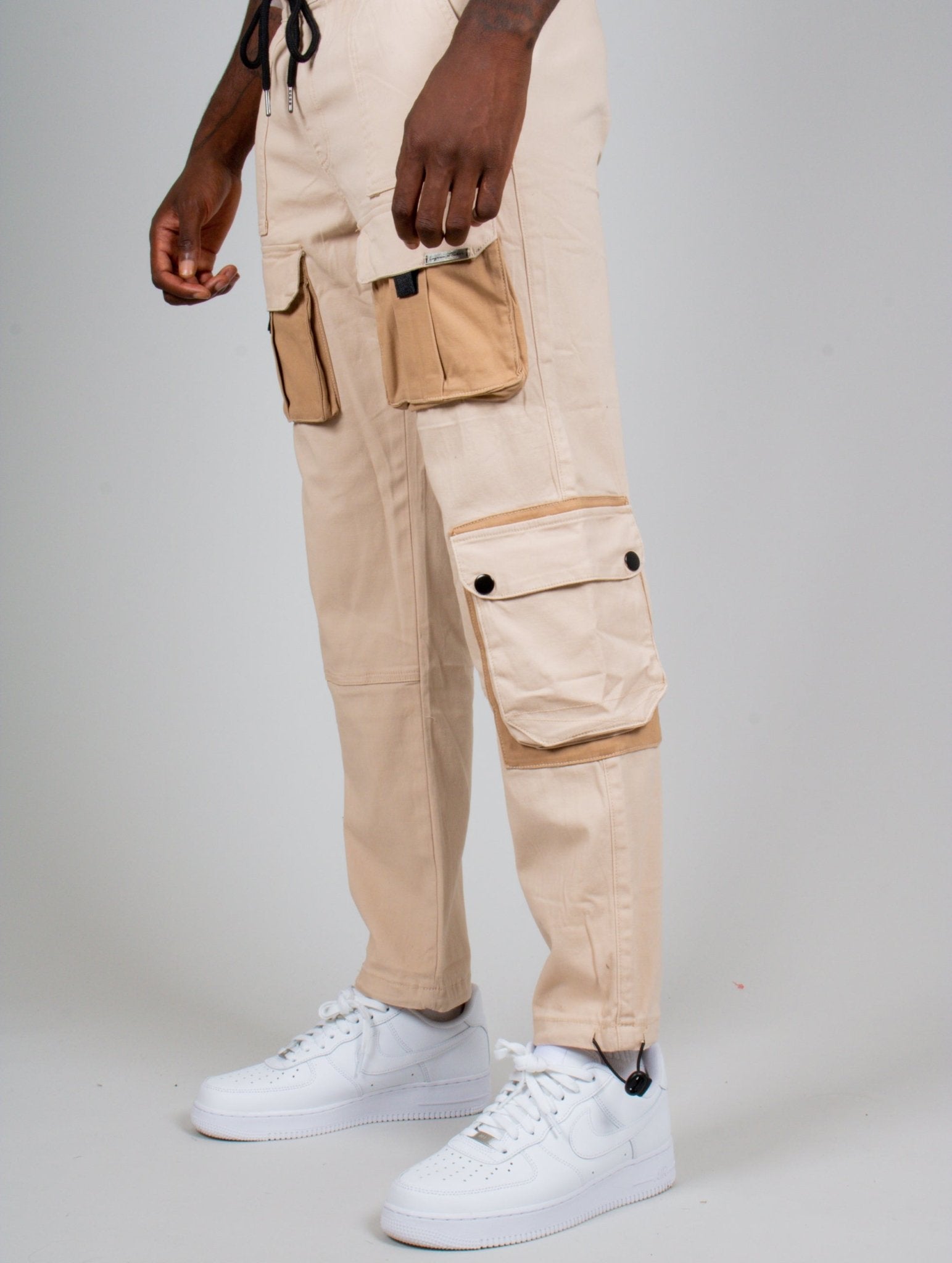Ecru Tech Utility Straight Leg Cargos - Liquor n Poker
