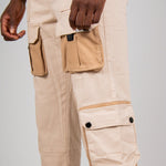 Ecru Tech Utility Straight Leg Cargos - Liquor n Poker