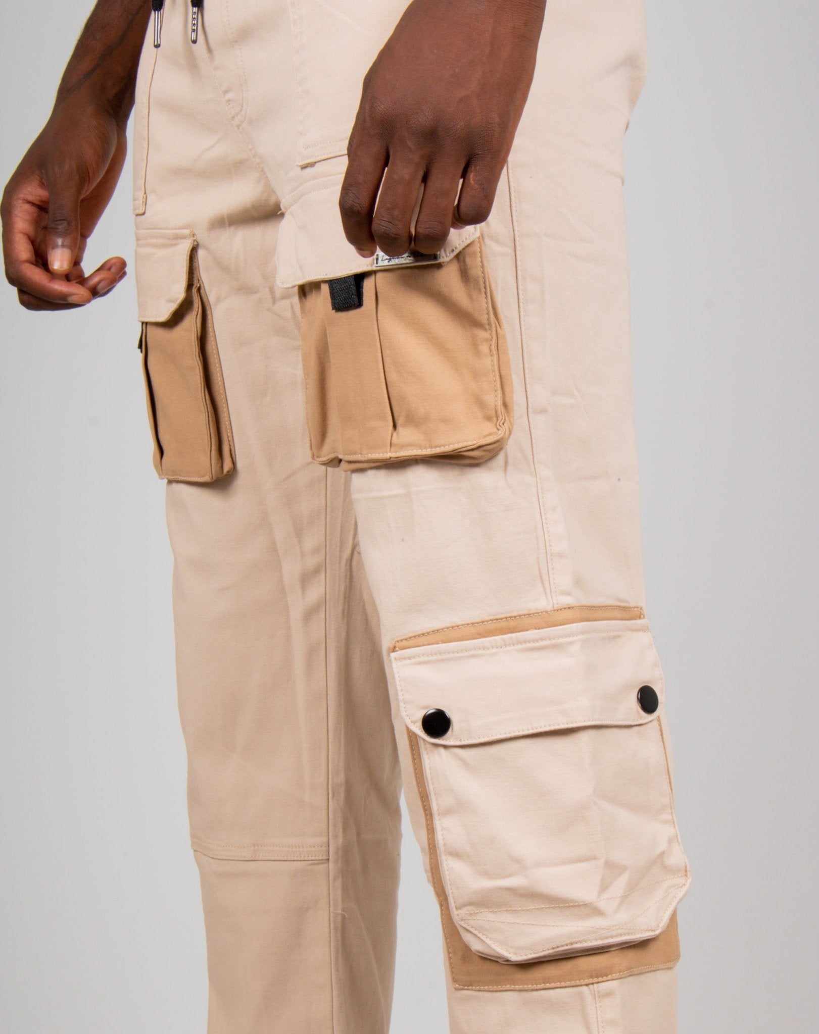 Ecru Tech Utility Straight Leg Cargos - Liquor n Poker