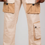 Ecru Tech Utility Straight Leg Cargos - Liquor n Poker