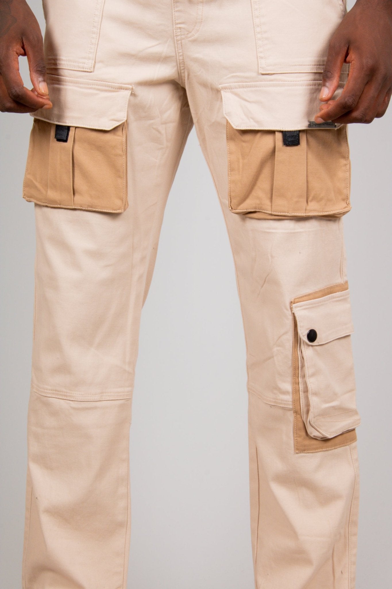 Ecru Tech Utility Straight Leg Cargos - Liquor n Poker