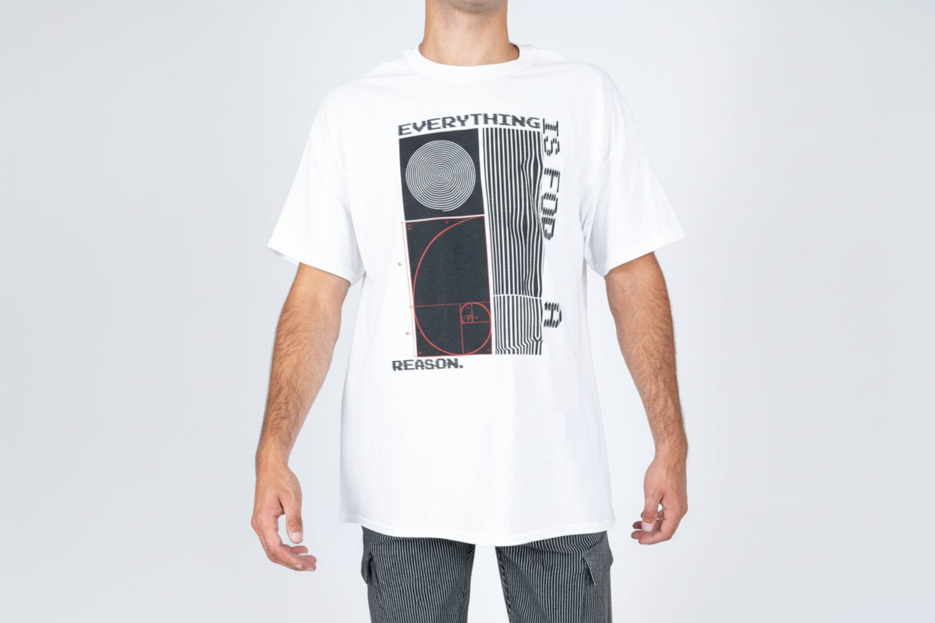 Everything Happens For A Reason' Printed White T-Shirt - Liquor n Poker