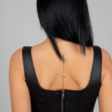 Fae Black Faux Leather Crop Top - Liquor n Poker