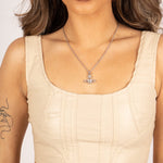 Fae Ivory Faux Leather Crop Top - Liquor n Poker