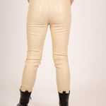 Fae Ivory Faux Leather Skinny Trousers - Liquor n Poker