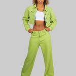 Fae Lime Green Mom Jean - Liquor n Poker