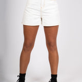 Fae White High - Waisted Denim Shorts - Liquor n Poker