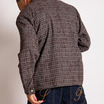 Fireman Buckle Flannel Shirt In Brown - Liquor n Poker