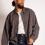 Fireman Buckle Flannel Shirt In Brown - Liquor n Poker