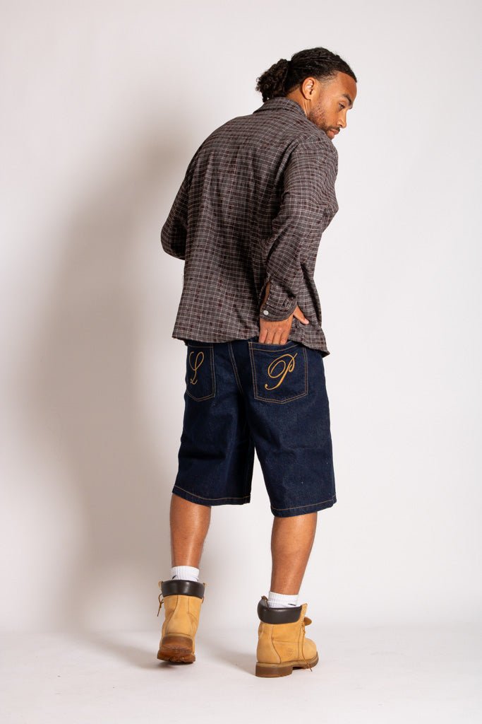 Fireman Buckle Flannel Shirt In Brown - Liquor n Poker