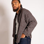 Fireman Buckle Flannel Shirt In Brown - Liquor n Poker