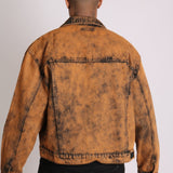 Fort Burnt Orange Oversized Utility Denim Jacket - Liquor n Poker