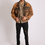 Fort Burnt Orange Oversized Utility Denim Jacket - Liquor n Poker