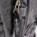 Fort Oversized Utility Pocket Denim Jacket In Washed Grey - Liquor n Poker