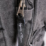 Fort Oversized Utility Pocket Denim Jacket In Washed Grey - Liquor n Poker