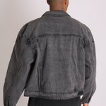 Fort Oversized Utility Pocket Denim Jacket In Washed Grey - Liquor n Poker