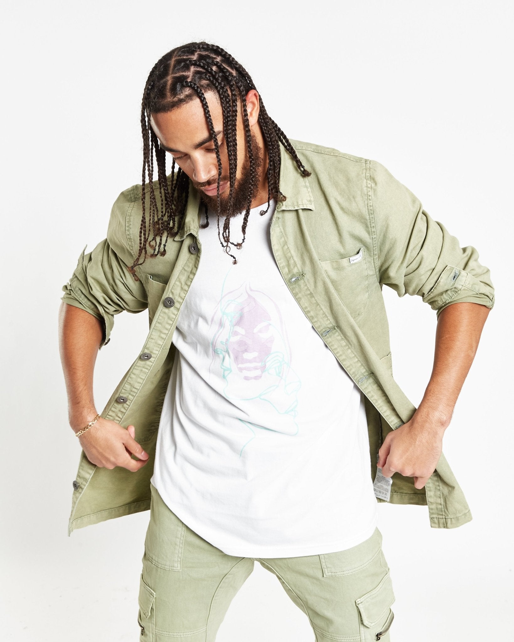 Fort Utility Khaki Shirt - Liquor n Poker