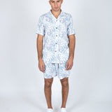 Future Faces Print Revere Collar Shirt - Liquor n Poker