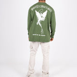 Green Long Sleeve T - Only The Blessed - Liquor n Poker