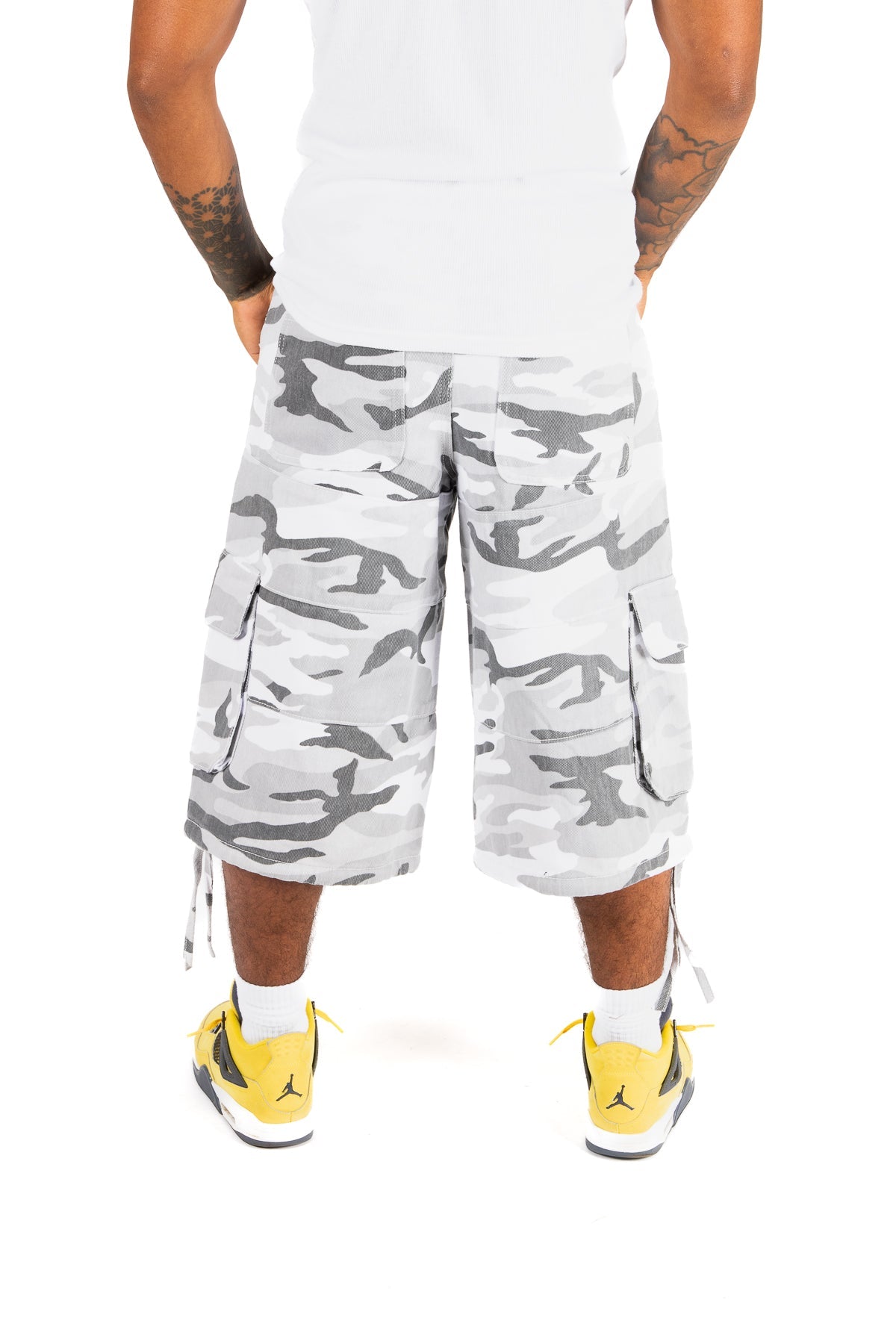Grey Camo Extra Baggy Jorts - Liquor n Poker