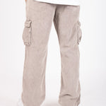 Grey Corduroy Utility Cargo - Liquor n Poker