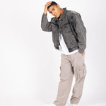 Grey Corduroy Utility Cargo - Liquor n Poker