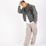 Grey Corduroy Utility Cargo - Liquor n Poker