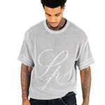 Grey Knit Jersey T-Shirt - Liquor n Poker