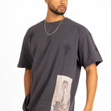 Grey Premium Oversized 'Eternal Paradise' Printed T-Shirt - Liquor n Poker