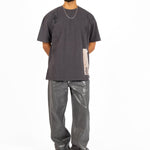 Grey Premium Oversized 'Eternal Paradise' Printed T-Shirt - Liquor n Poker