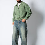 HARRINGTON - Buckle Detail Jacket in Khaki - Liquor n Poker