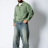 HARRINGTON - Buckle Detail Jacket in Khaki - Liquor n Poker