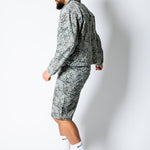 HARRINGTON - Faded Leopard Print Boxy Denim Jacket - Liquor n Poker