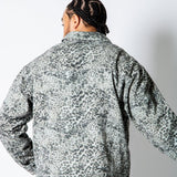 HARRINGTON - Faded Leopard Print Boxy Denim Jacket - Liquor n Poker