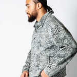 HARRINGTON - Faded Leopard Print Boxy Denim Jacket - Liquor n Poker