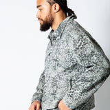 HARRINGTON - Faded Leopard Print Boxy Denim Jacket - Liquor n Poker
