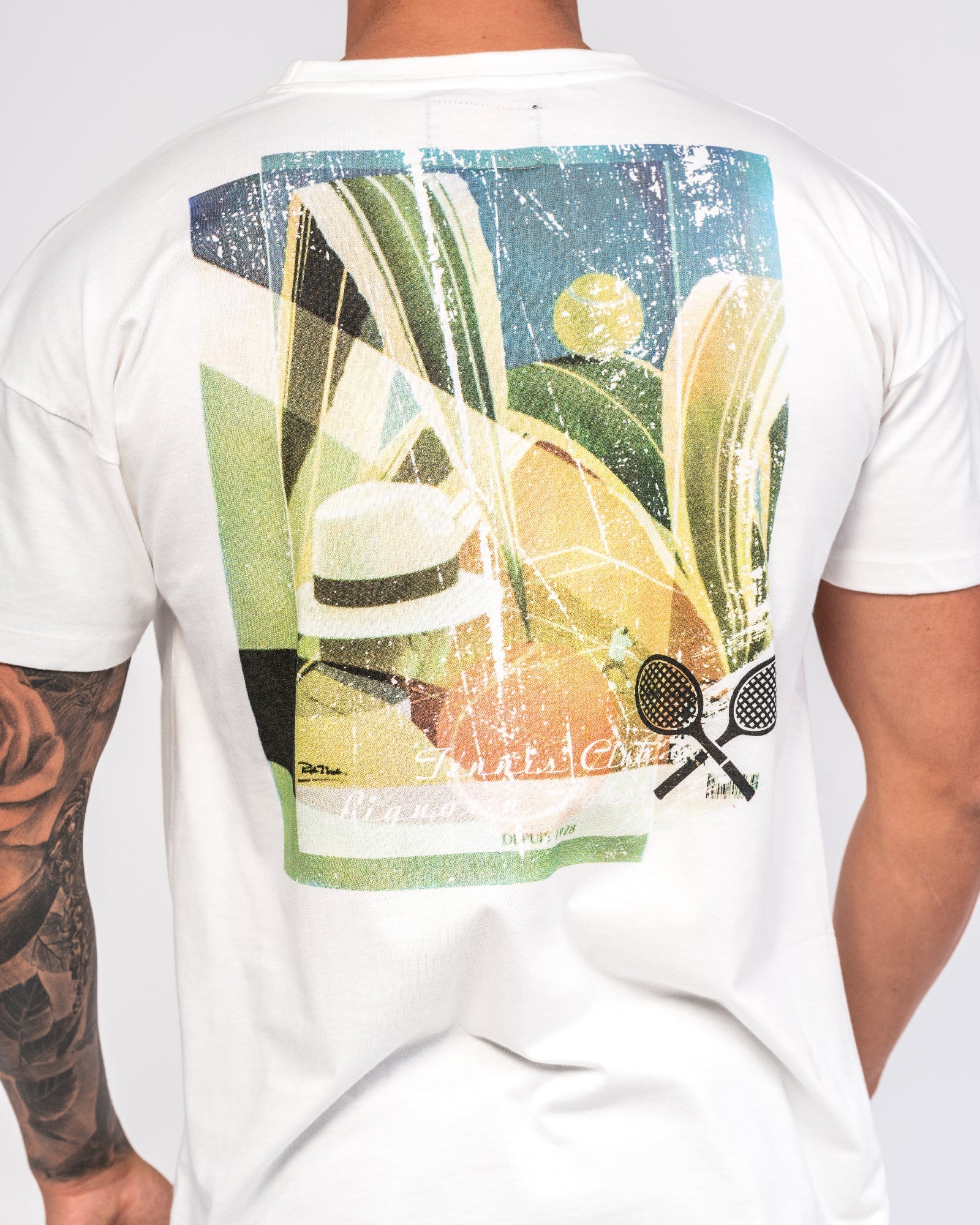 Havana Club Tennis Printed White T-Shirt - Liquor n Poker