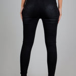 High Rise Skinny Jeans In Black - Organic Cotton And Recycled Fabric - Liquor n Poker