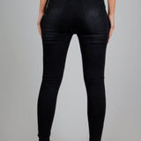 High Rise Skinny Jeans In Black - Organic Cotton And Recycled Fabric - Liquor n Poker
