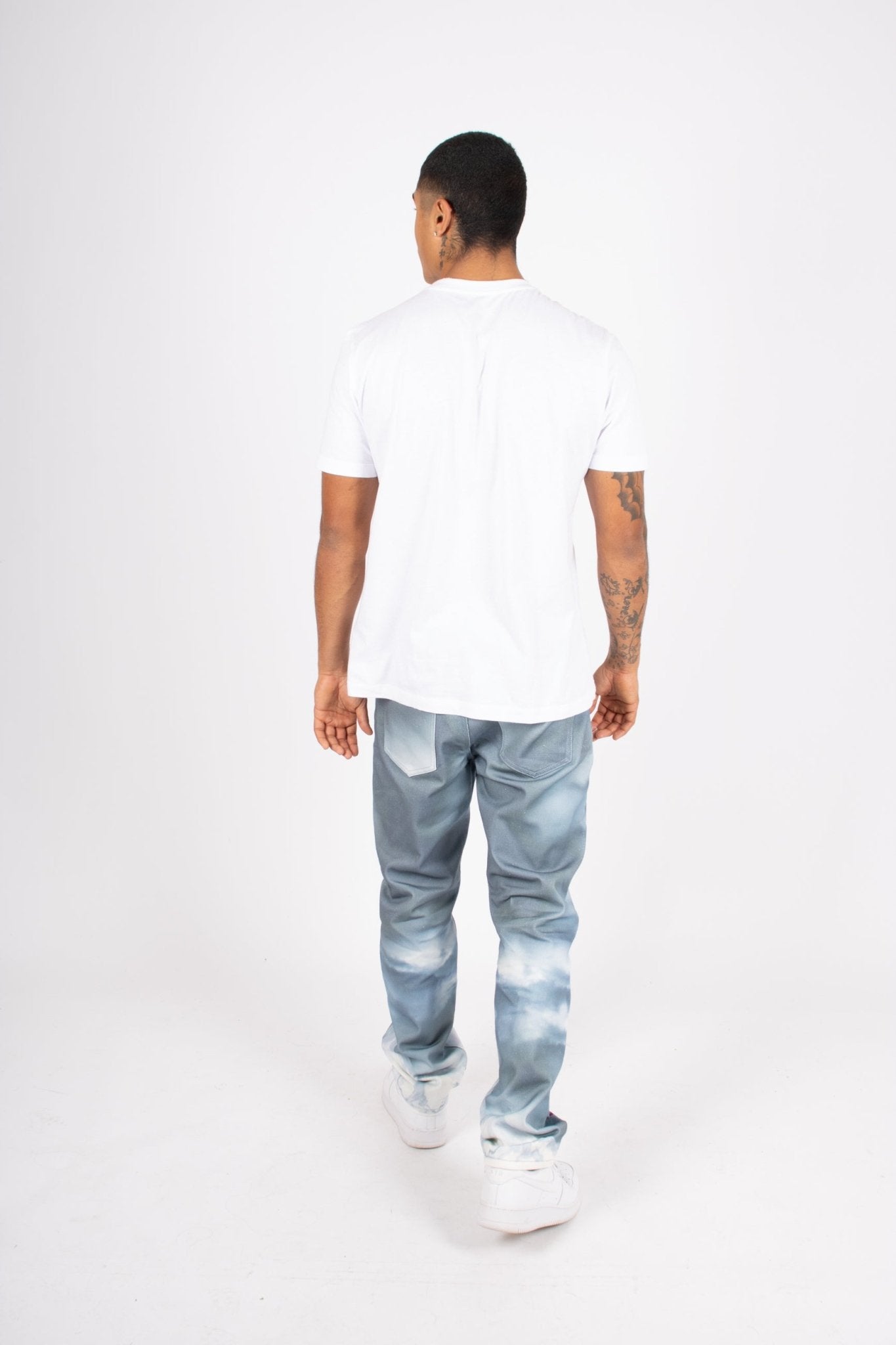 Japanese Landscape Printed Straight Leg Jean - Liquor n Poker