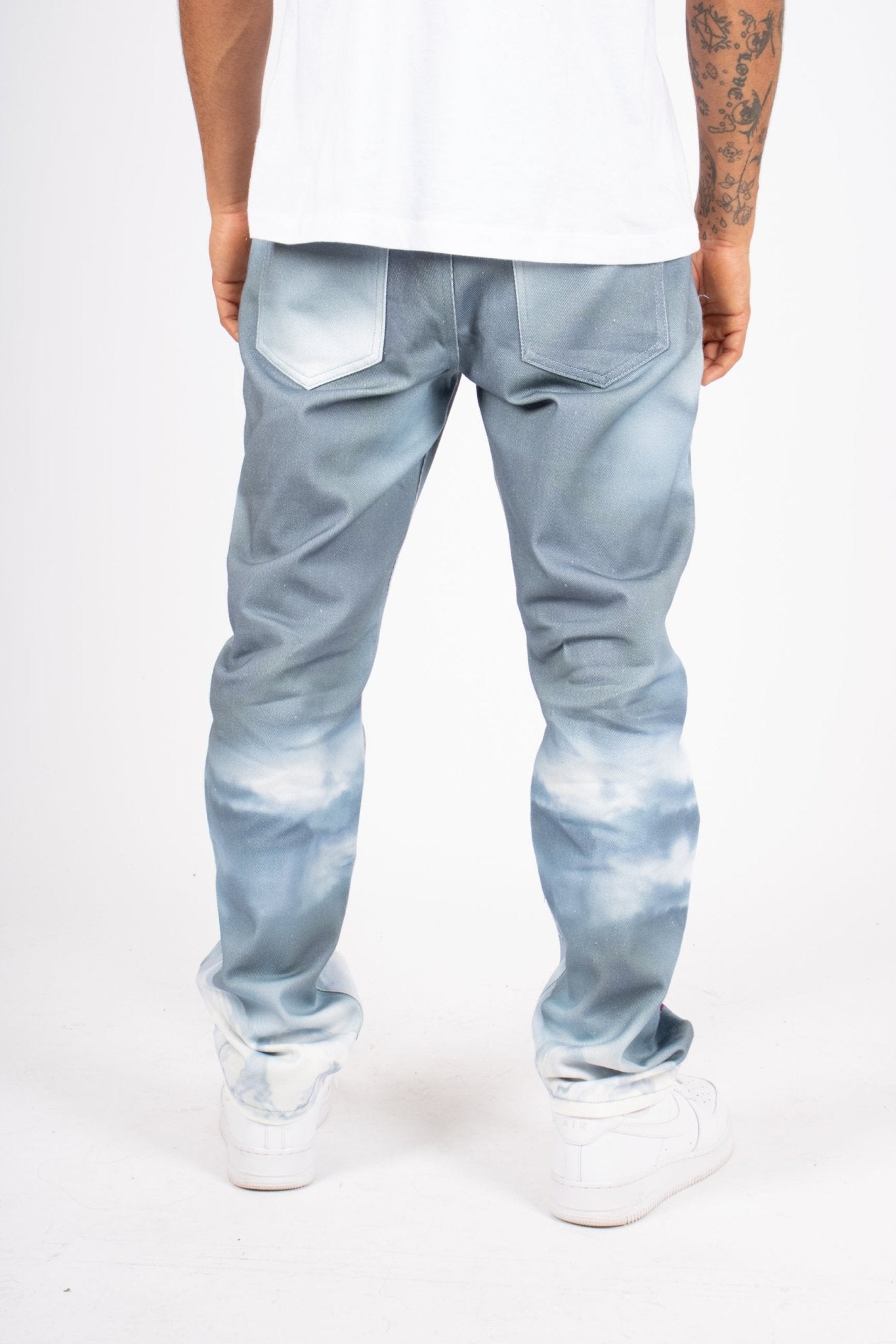 Japanese Landscape Printed Straight Leg Jean - Liquor n Poker