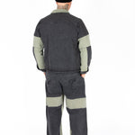 Khaki & Black Biker Panelled Jeans - Liquor n Poker