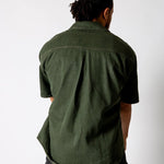Khaki Panelled Detail Denim Shirt - Liquor n Poker