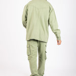 Khaki Relaxed Fit Utility Cargo Trousers - Liquor n Poker